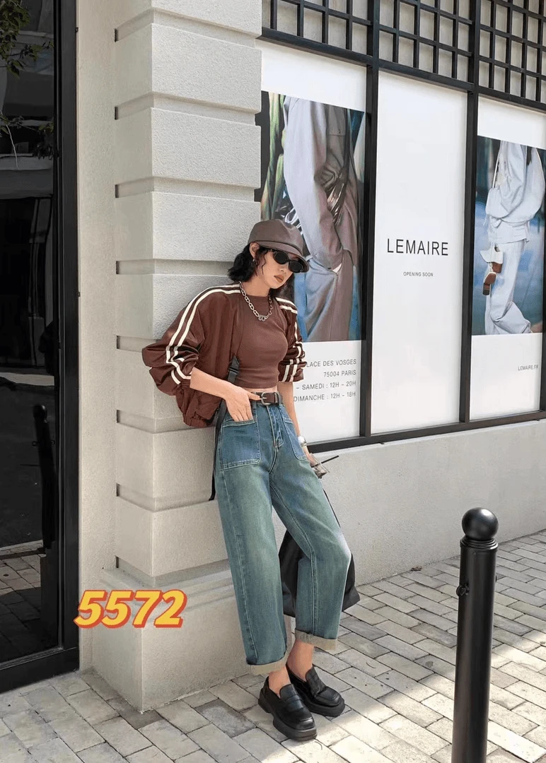 时尚百搭牛仔裤5572