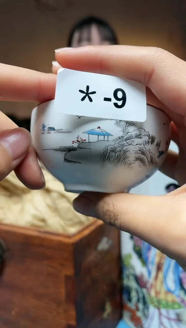 【闪购商品】瓷盖碗*9