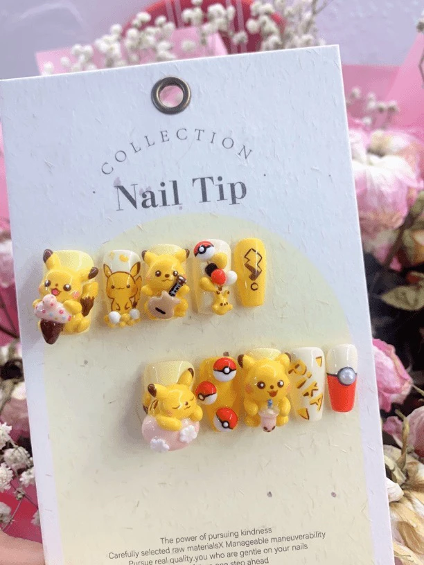 皮卡丘——RURU手工手捏立体可爱卡通穿戴甲