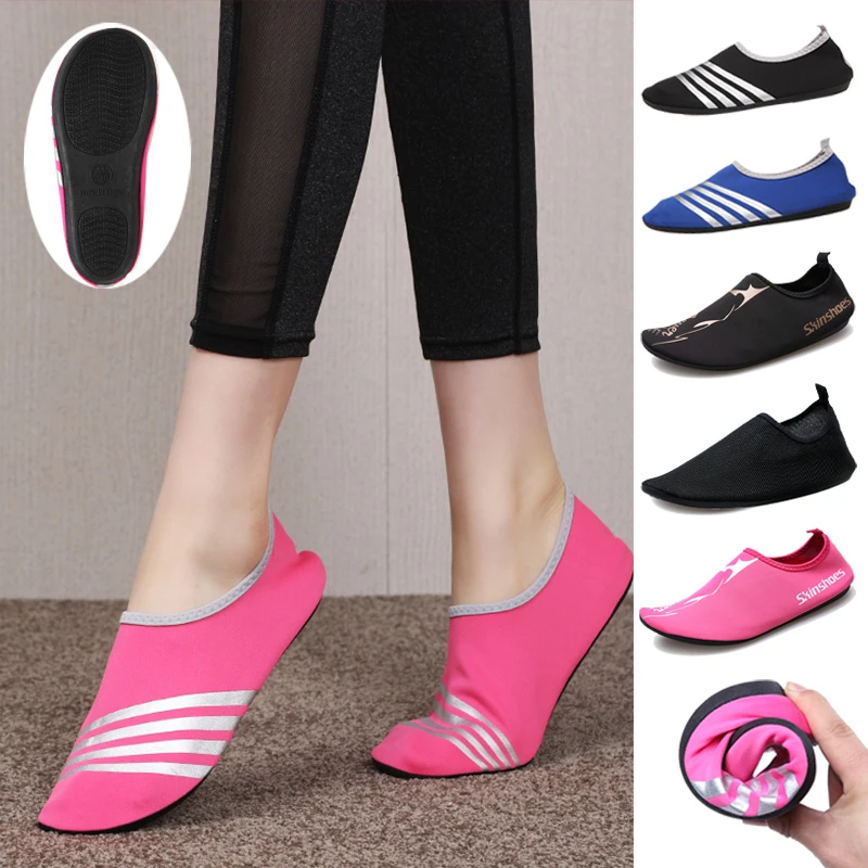 室内运动鞋女健身操防滑静音鞋训练跳绳加厚软底减震鞋透气深蹲男