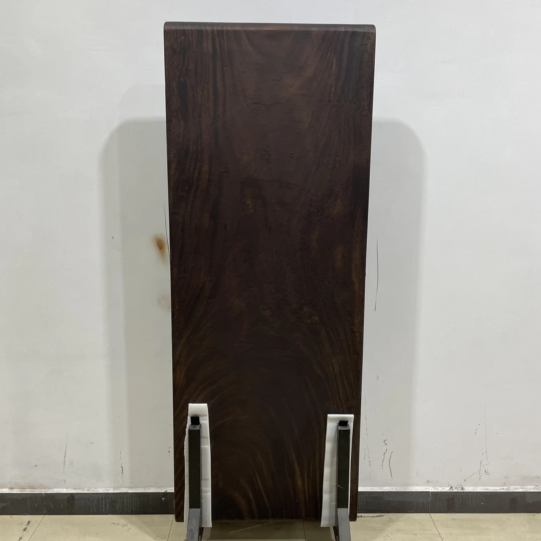 489-长200宽76厚6.5公分倒圆边阿根廷黑胡桃木大板整板原木茶几