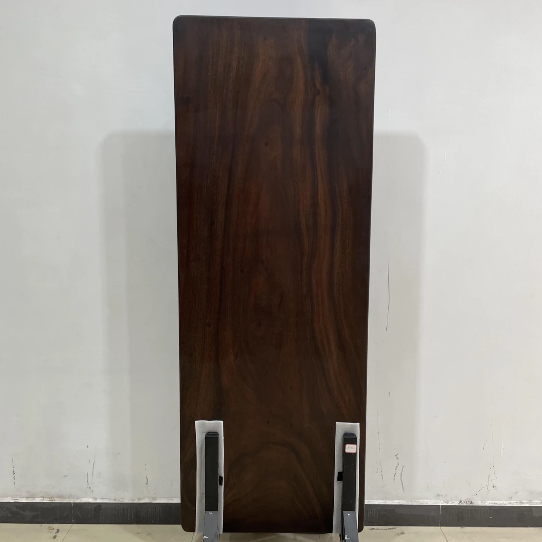 667-长216宽80厚5.5公分餐桌边阿根廷黑胡桃木大板实木整板茶几