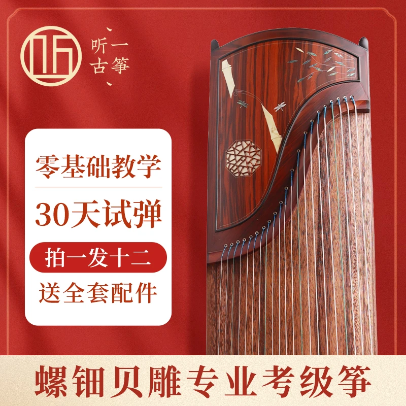 听一【金石丝竹】专业考级演奏古筝新手入门古筝送全套配件包教学