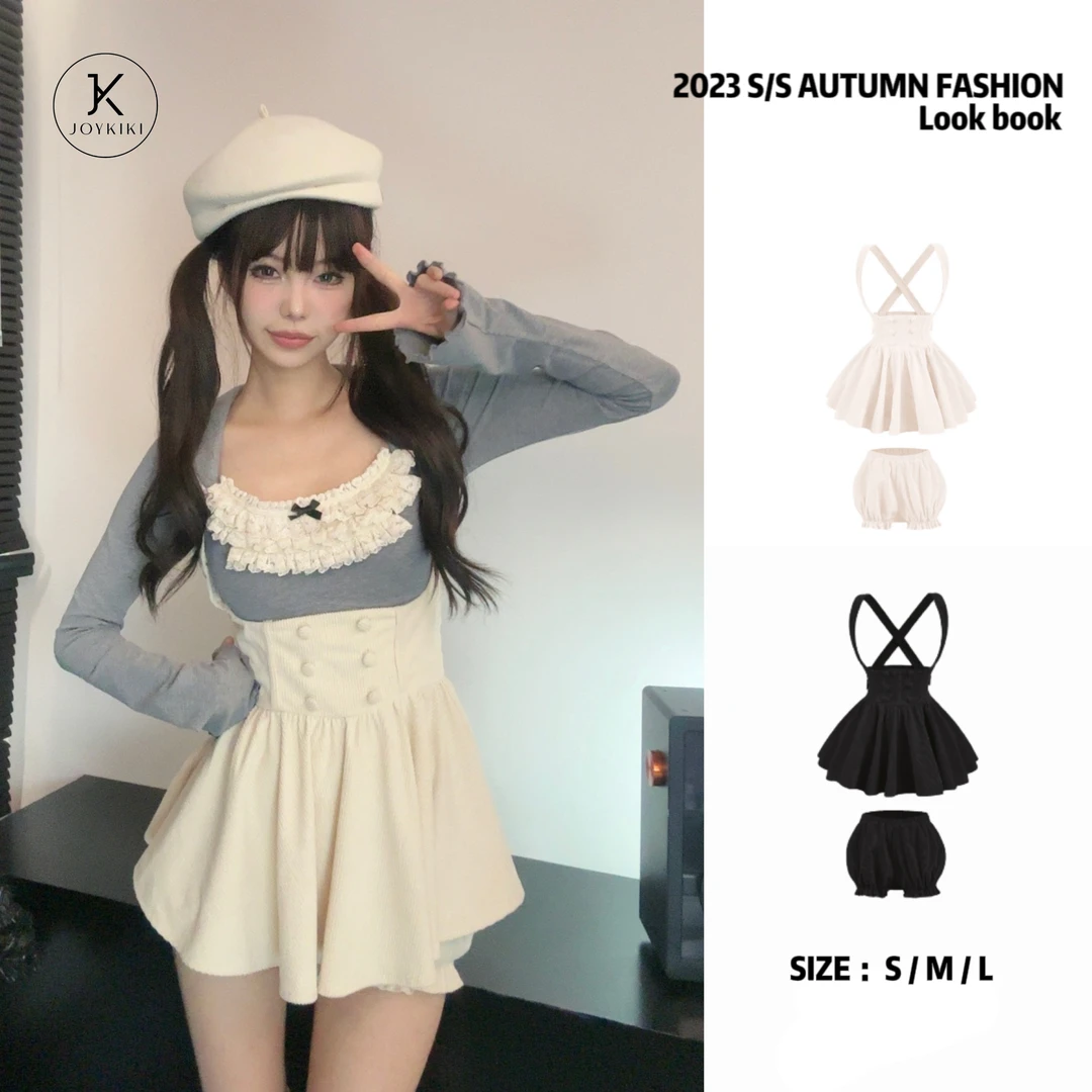 金金JOY KIKI【爱丽丝圣诞夜】百搭纯欲辣妹氛围感背带裙 J23D111