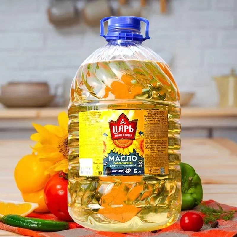佳桉皇家俄罗斯进口葵花籽油压榨植物油精炼无烟食用皇家5升包邮
