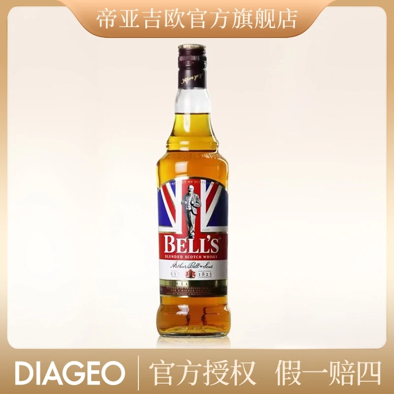 【达人专享】帝亚吉欧 金铃喜乐 优质调配型 苏格兰威士忌 700ml