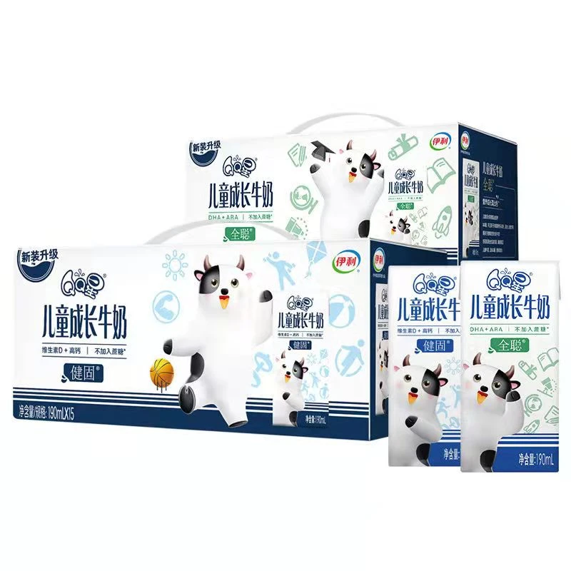 【4月产】伊利 QQ星儿童成长牛奶随机口味190ml*15盒