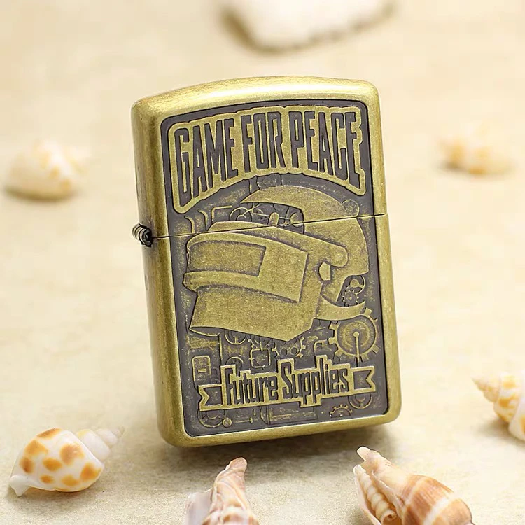 Zippo 打火机美国ZCBEC-195吃鸡和平精英热血三级头原版TC9901SK