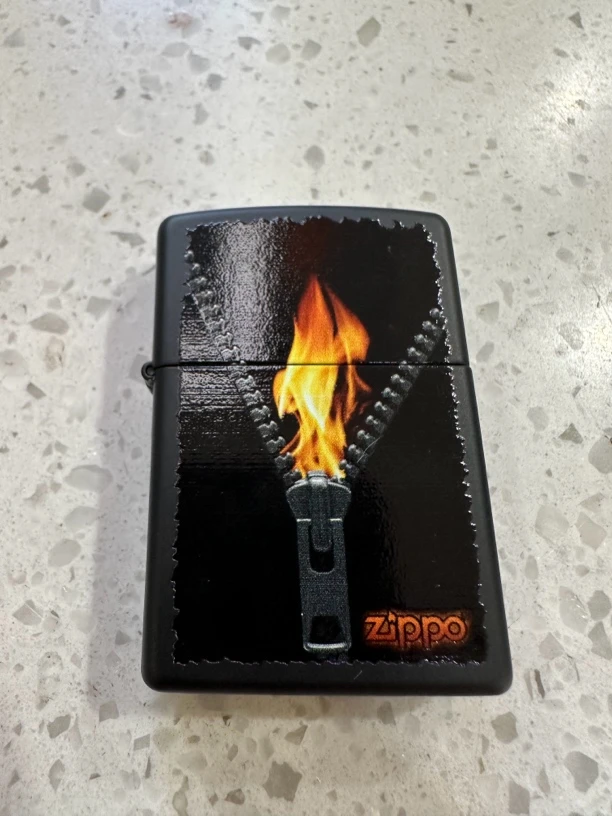 zippo打火机美国 28309 火舌拉链 美版原版MBJ1