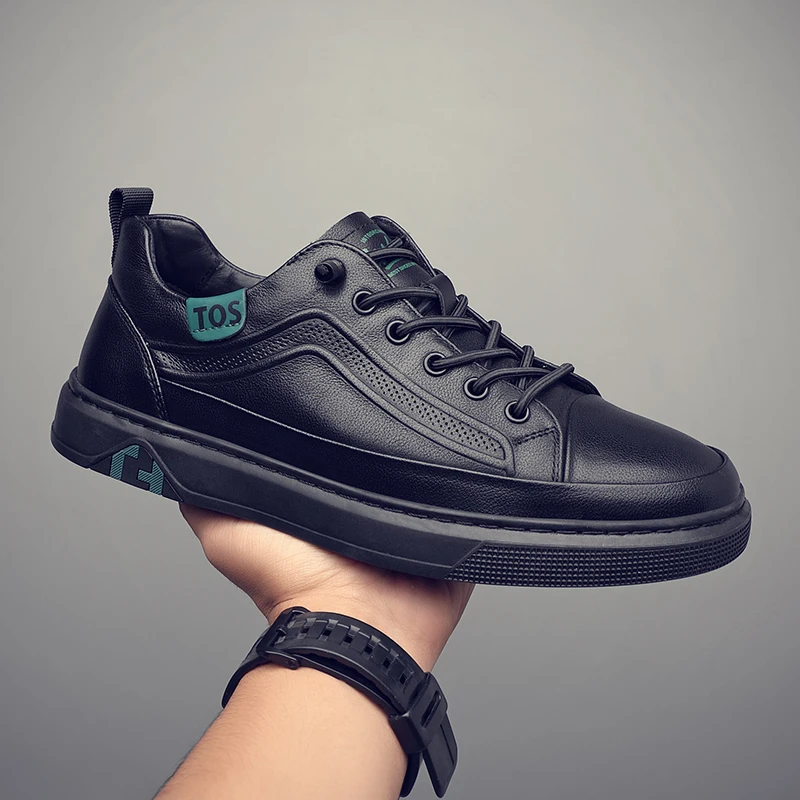 【头层牛皮】2025新款男鞋真皮休闲鞋皮鞋板鞋潮流百搭男士小黑鞋男