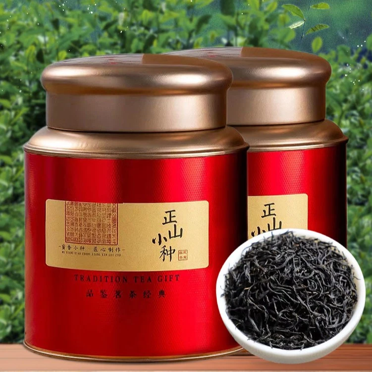 新茶/正山小种红茶甄选浓香型花香带蜜香红茶叶500g礼袋罐装