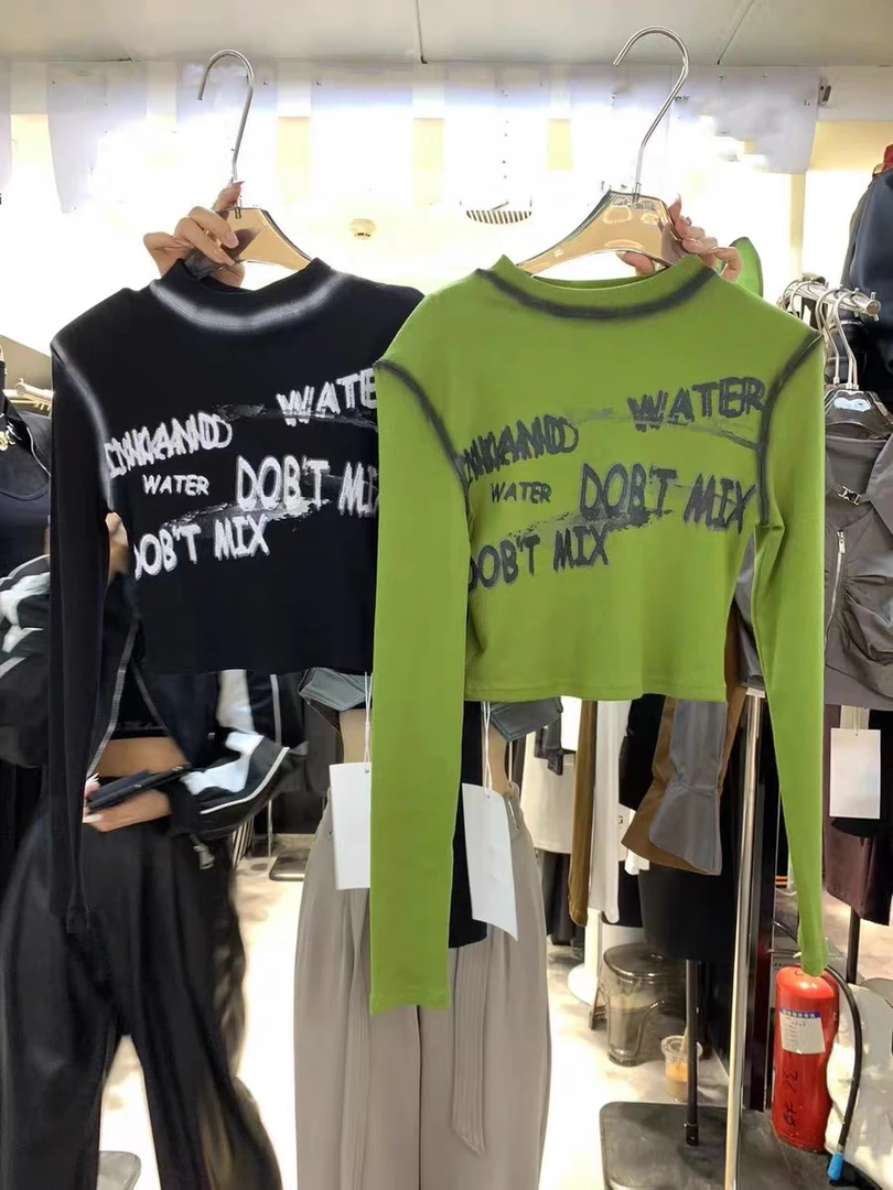 【LINLIN家】十三行秋冬复古辣妹T恤选价格链接