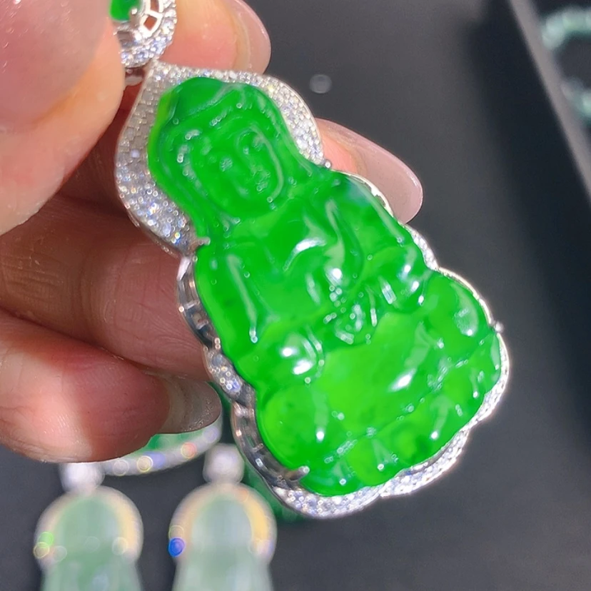 【闪购商品】翡翠颈饰银S925镶嵌