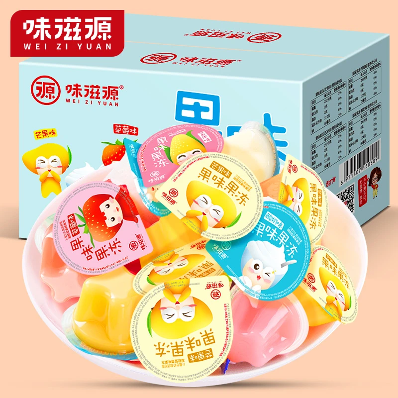 味滋源多种口味果味果冻2000g装酸奶玉米莓芒果多种口味