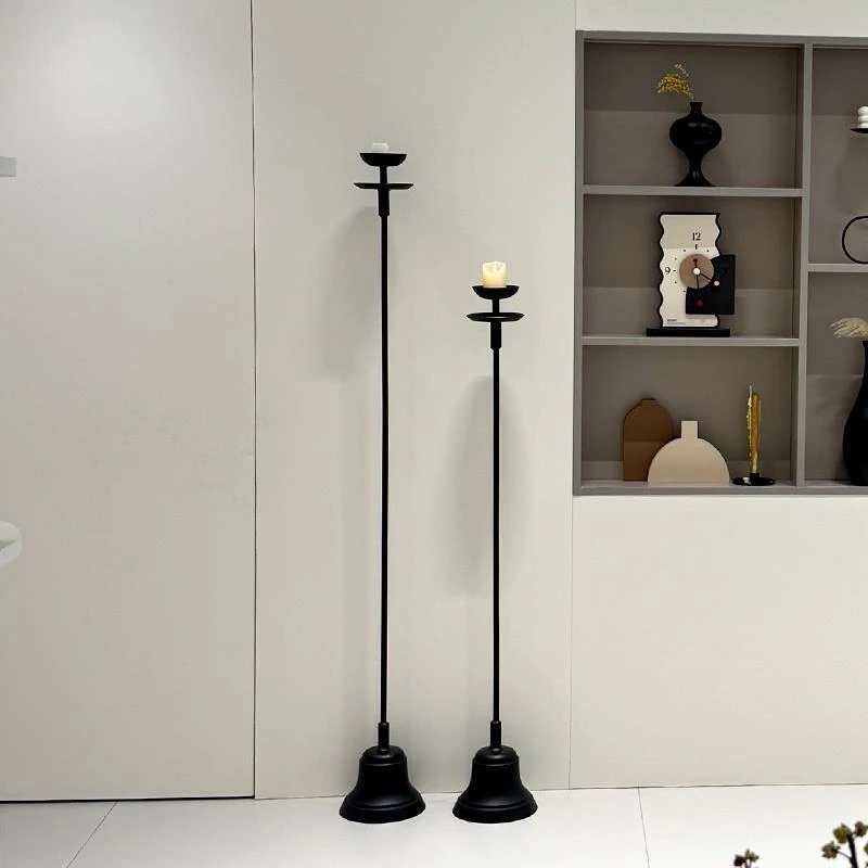 日本摆件复古侘寂卧室风落地艺术蜡烛台客厅灯座怀旧室内装饰氛围