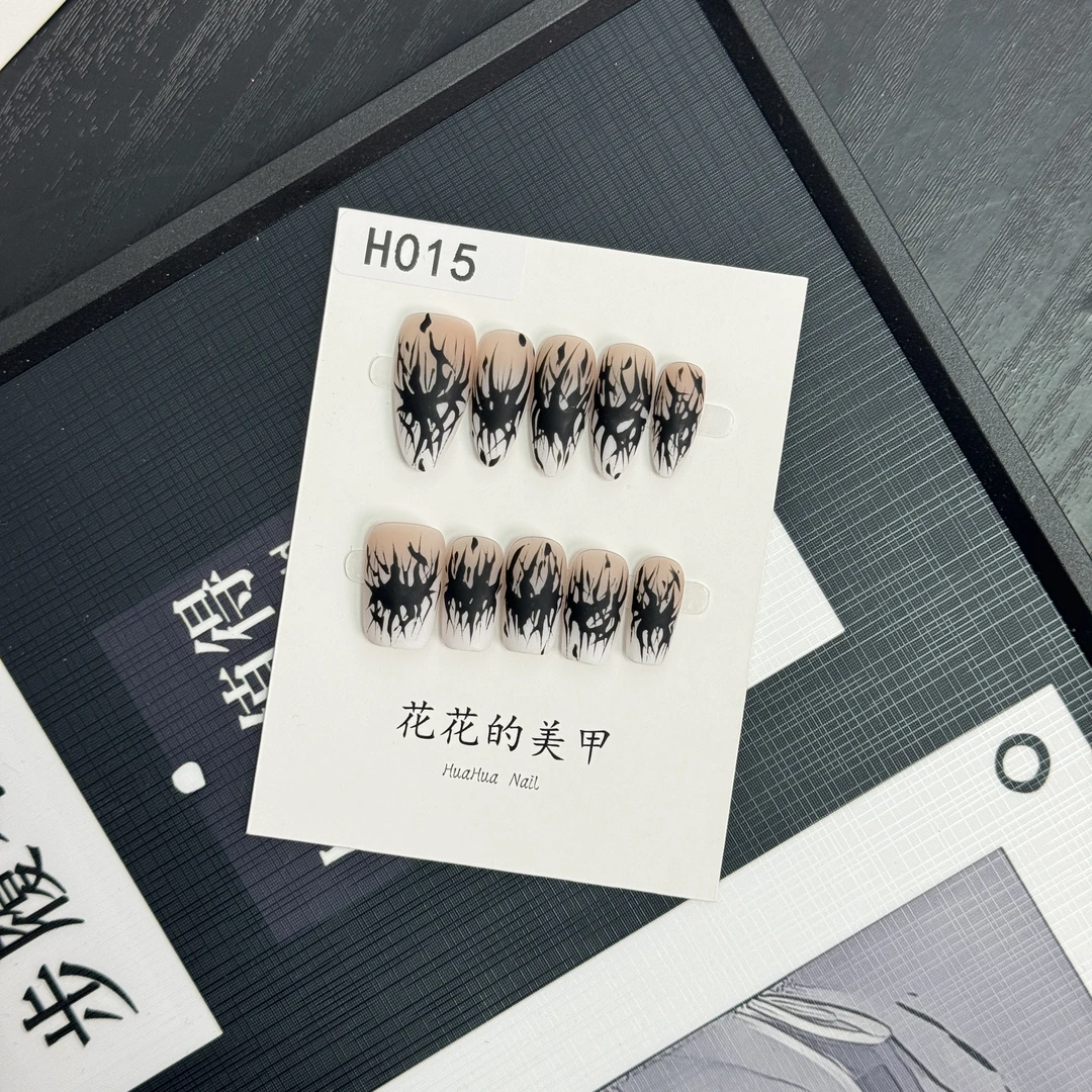 【H015】花花纯手工穿戴甲/新款高级感小众穿戴甲