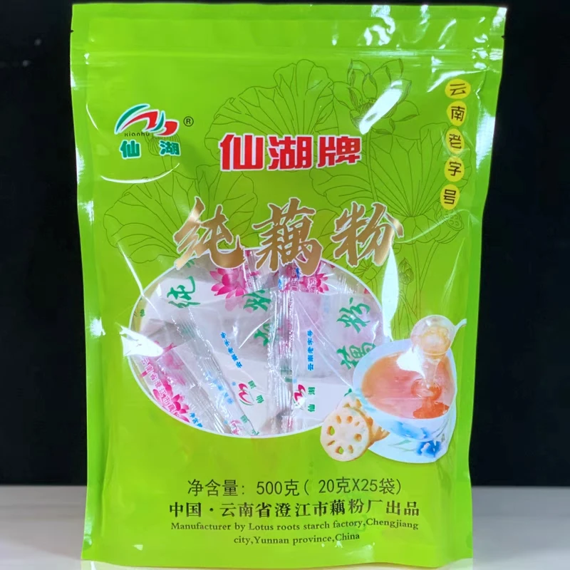 xianhu/仙湖云南特产澄江抚仙湖藕粉旅游藕粉袋装500克冲泡饮品