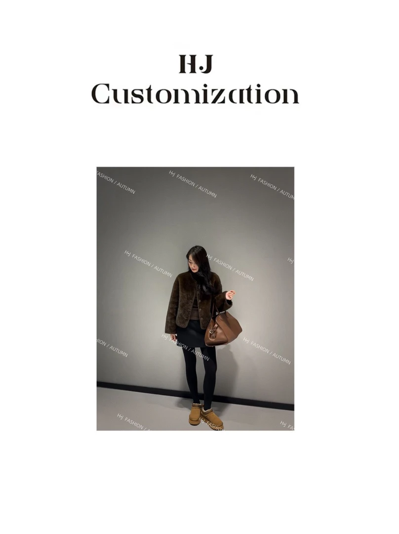 【 H·J 】“卢浮宫”定制款琼华棕平替外套2408