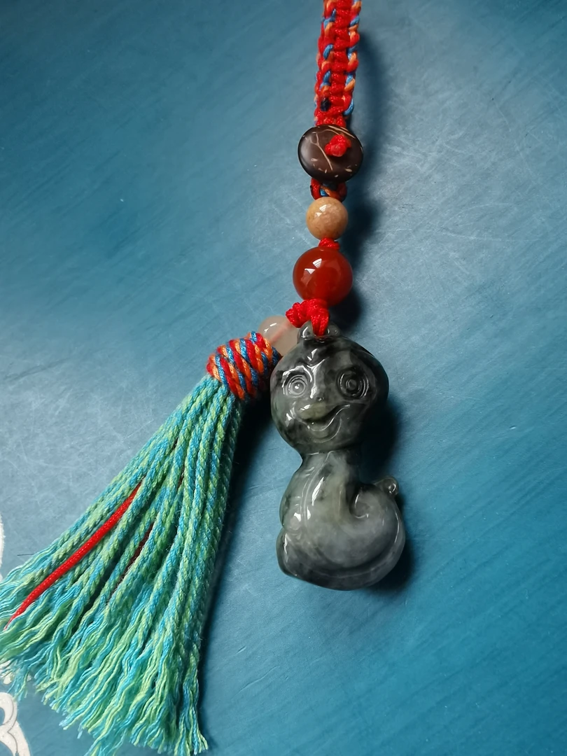 乌鸡卡通蛇小挂件钥匙挂包挂手工艺品编织