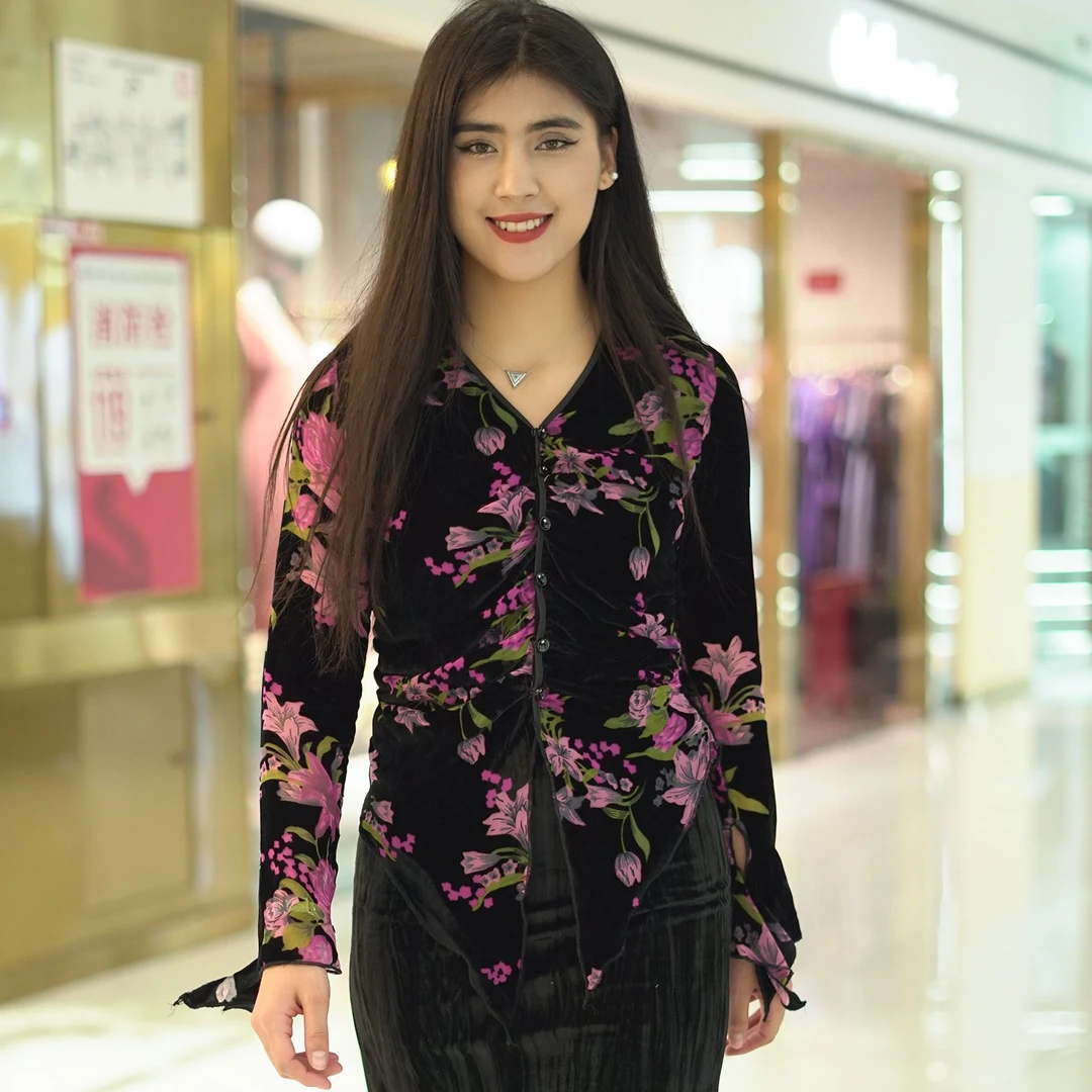 【花纹两件套】2024年新款夏季印花重工提花时尚国风套装复古民族风