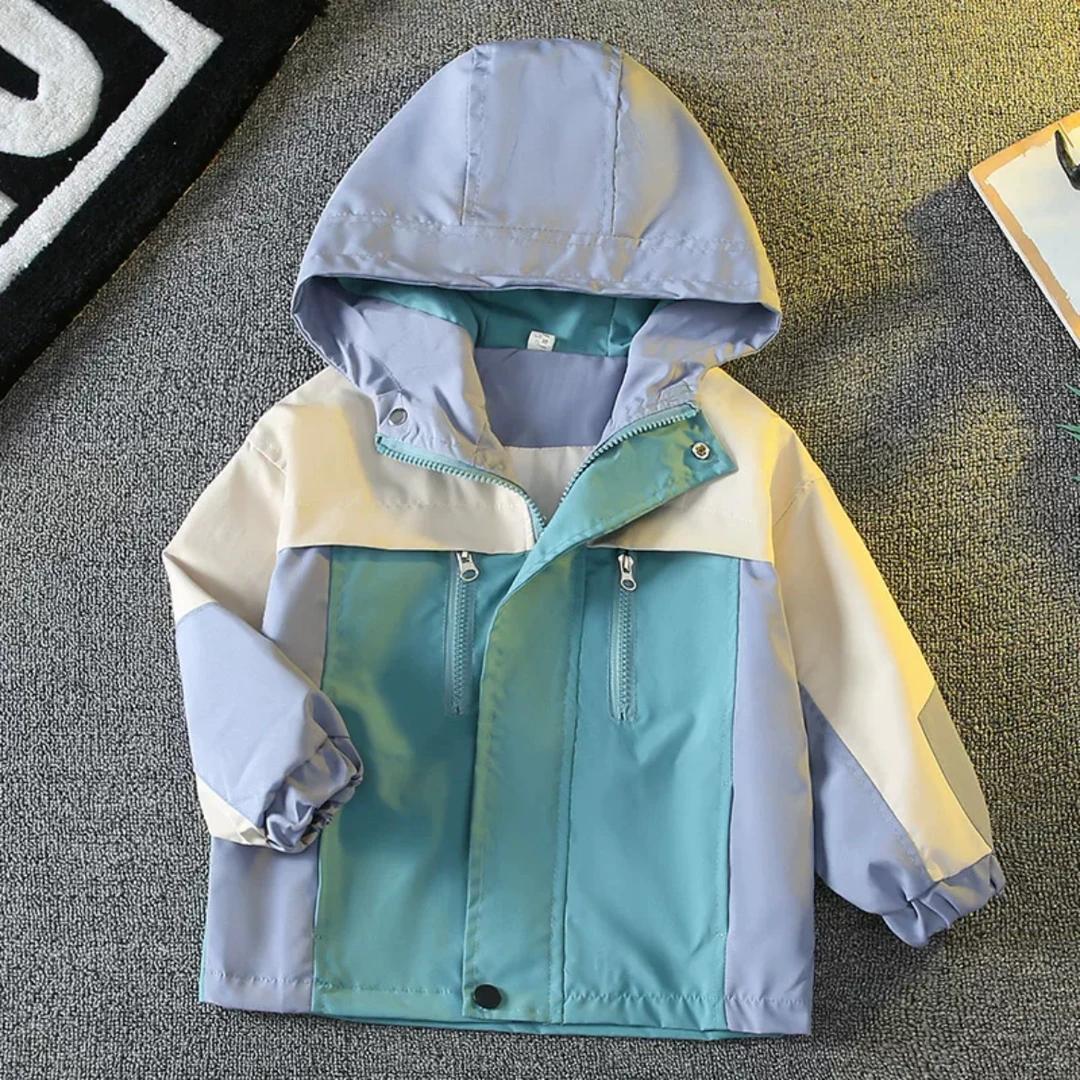 儿童加绒外套宝宝秋冬款夹克上衣小儿童男童冲锋衣服