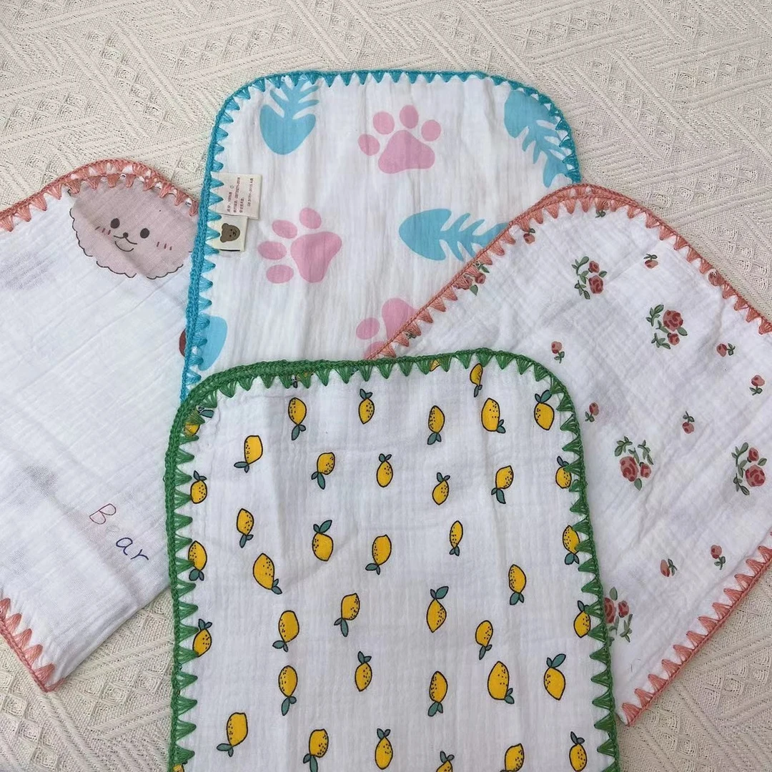 【她他】棉花糖宝宝长方巾小毛巾纱布25*50