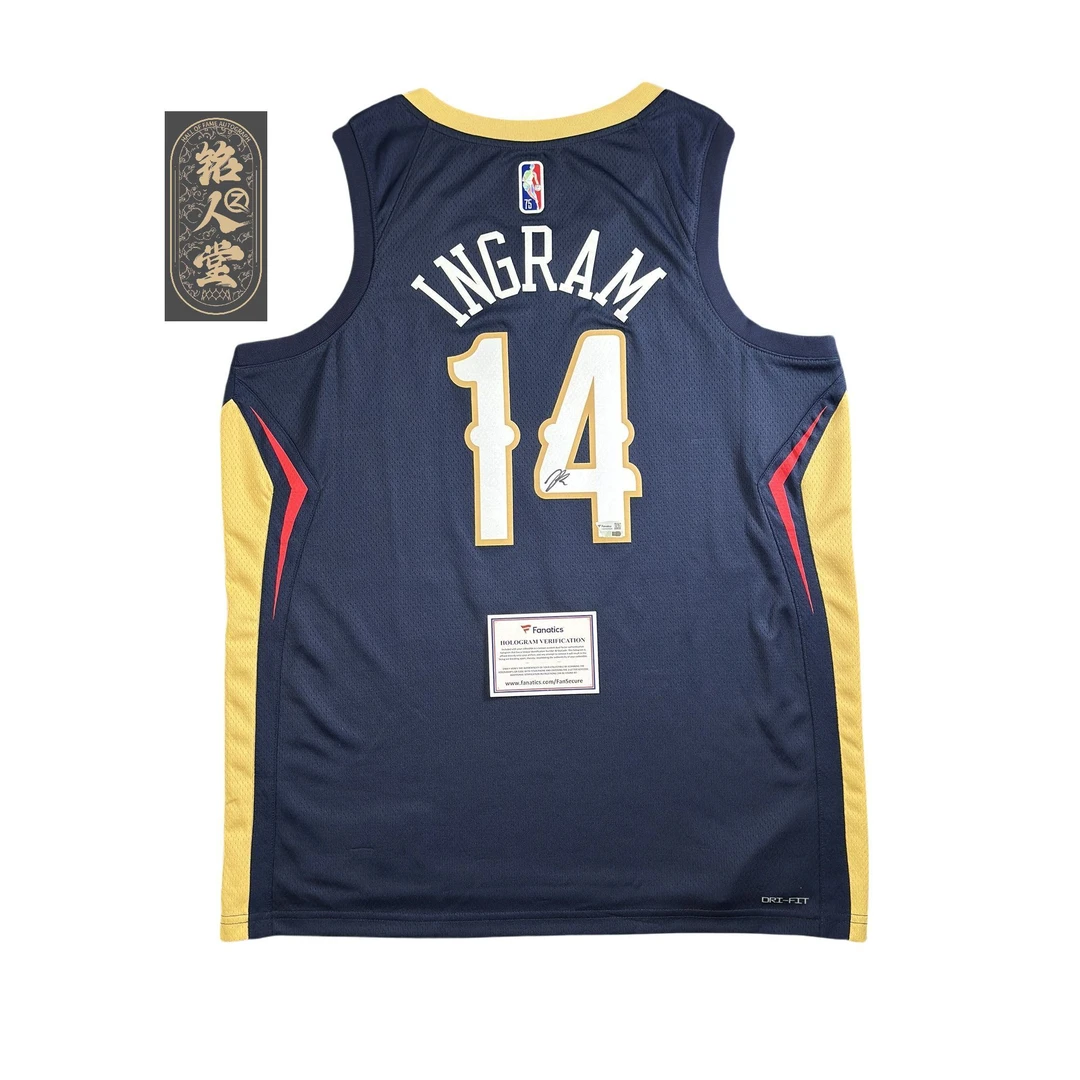 【铭人堂】NBA-英格拉姆亲签球衣 鹈鹕队球衣 收藏（含FA证书）