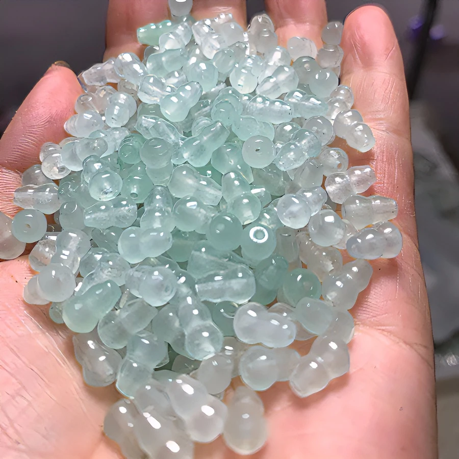 新店福利!!!冰透小葫芦散珠diy配饰配珠隔珠时尚饰品精美女款