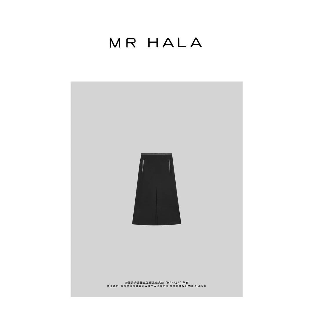 MRHALA 阳谷精裁高定羊毛交织半裙女 LQ310029