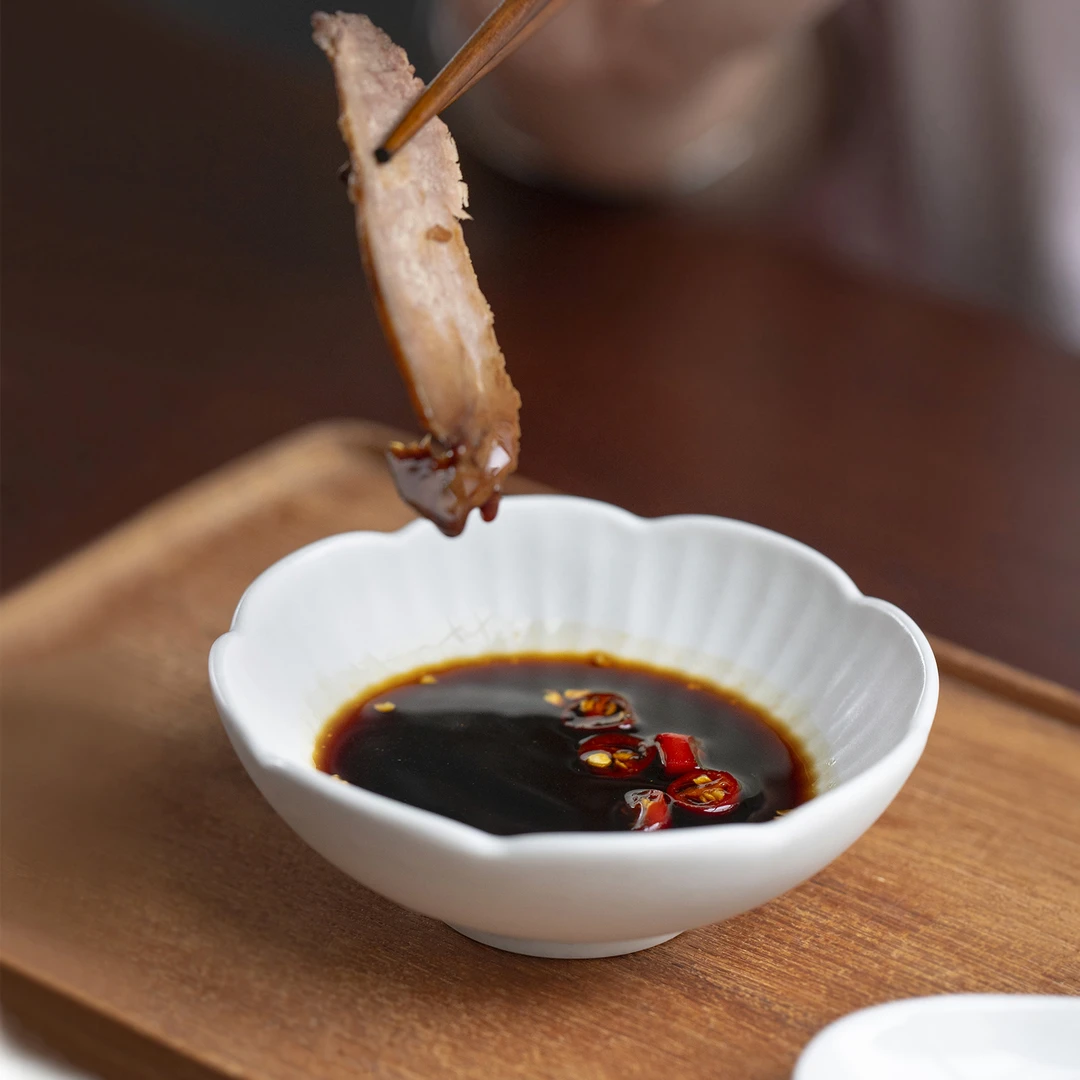 曼叙陶瓷调料碟家用酱料碟轻奢高级感全然烤肉蘸料碟子景德镇味碟