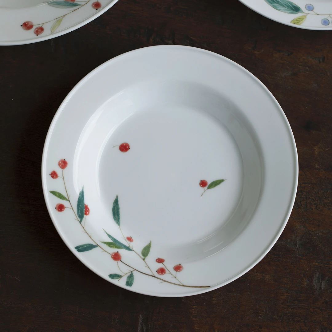 曼叙早餐盘子高颜值家用陶瓷盘子釉下彩景德镇手绘2024年新款餐具