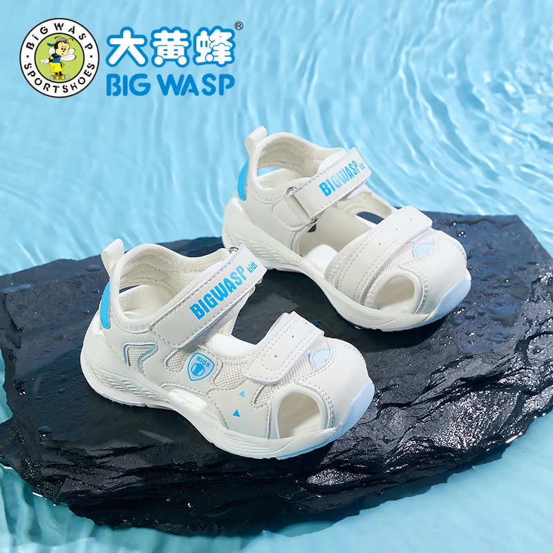 大黄蜂男宝宝学步鞋软底婴儿新款婴幼儿机能沙滩鞋女小童包头凉鞋