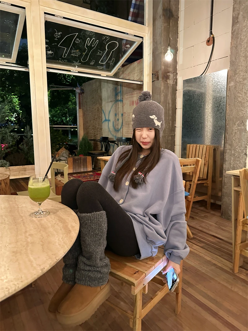【OPENING自制】简约纯色棒球式宽松休闲长袖外套