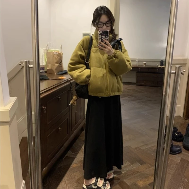 【OPENING自制】秋冬松紧高腰针织鱼尾显瘦半身裙中长裙