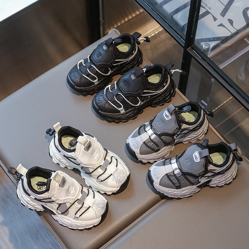 儿童时尚户外登山运动鞋2024年秋老爹鞋韩版女童防滑休闲鞋BBW878