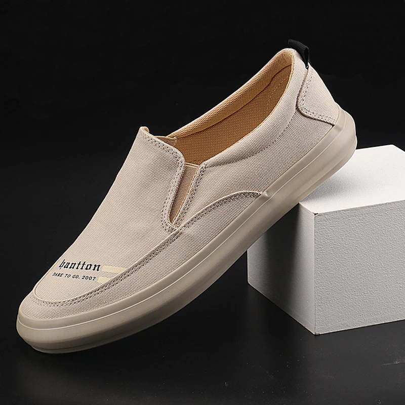 新款帆布鞋男夏天休闲爆款鞋低帮轻便男士休闲户外干净感痞帅男鞋