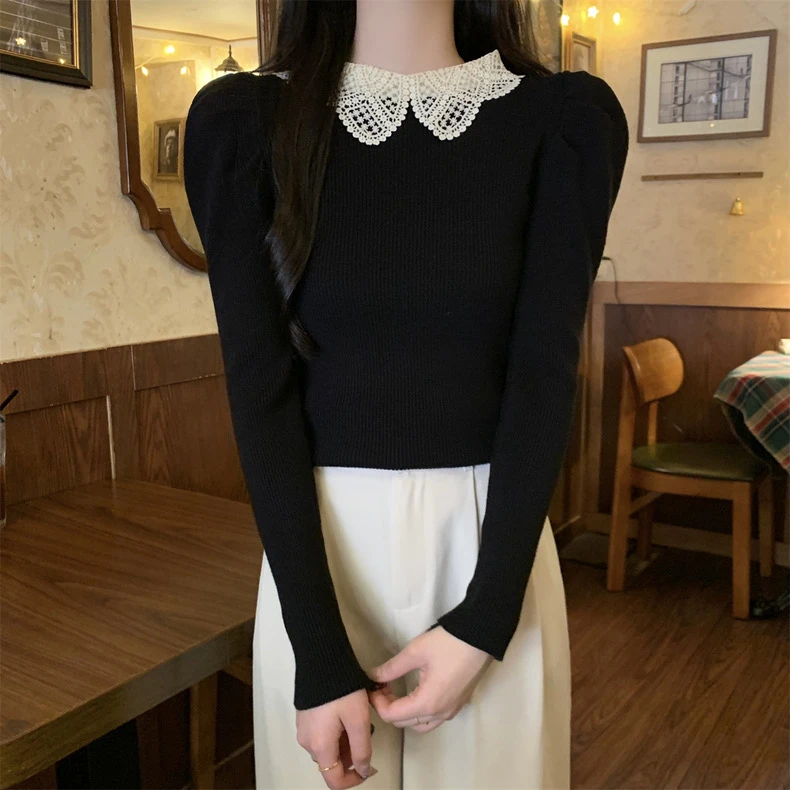 【乐玛施】秋冬公主风  轻絮织秋 上衣 3865