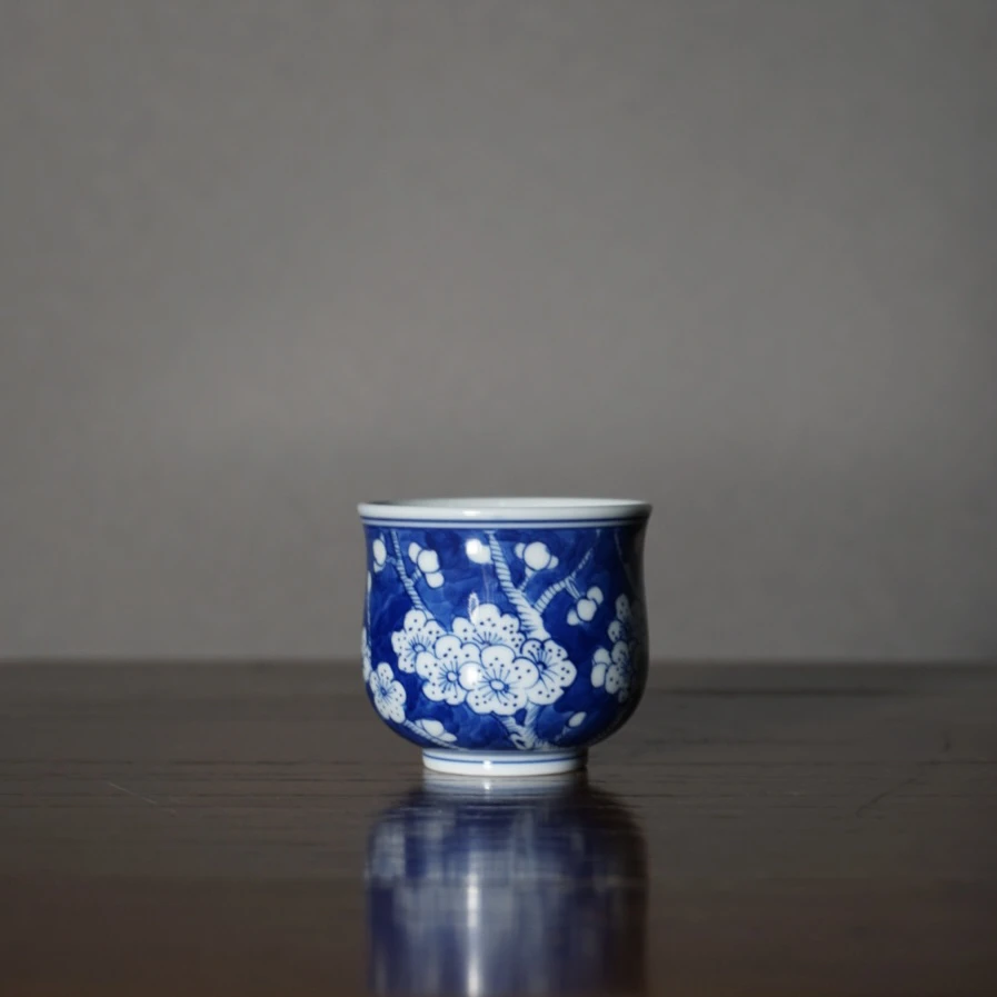 冰梅一口杯岩茶杯手工手绘 30ml