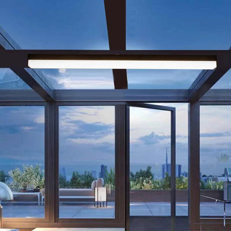 阳光房专用吸顶灯户外阳台入户灯防雨走廊顶灯长条露台屋檐阳光棚