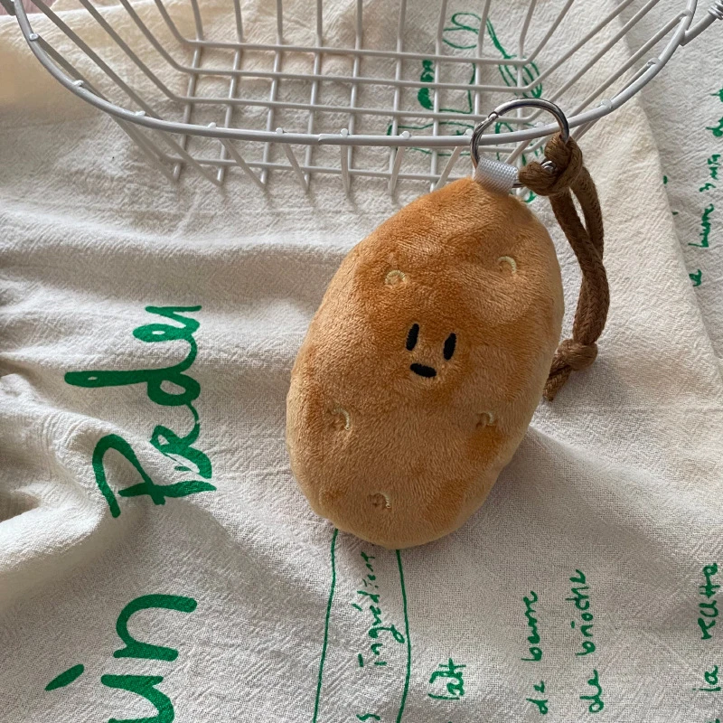 超萌可爱南方小土豆玩偶挂件毛绒钥匙圈创意公仔蔬菜食物钥匙扣