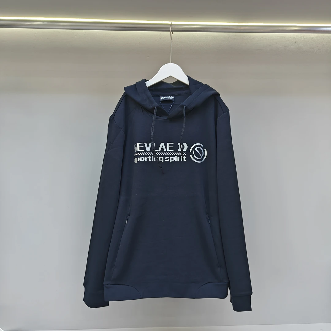 圣弗莱男款休闲连帽卫衣外套4329