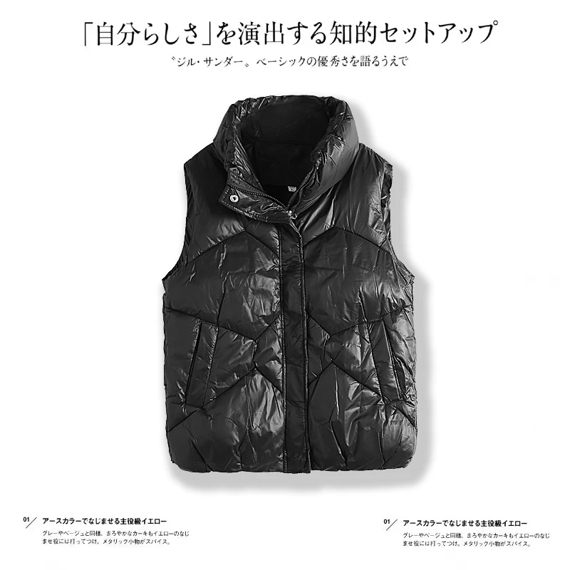 马甲女短款秋冬新款外穿棉衣马夹韩版宽松加厚背心6678