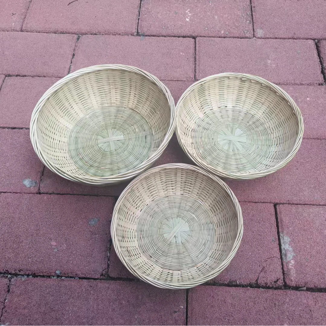 竹编框子22-25-27厘米送个锅刷 馒头框 水果篮 纯手工编织
