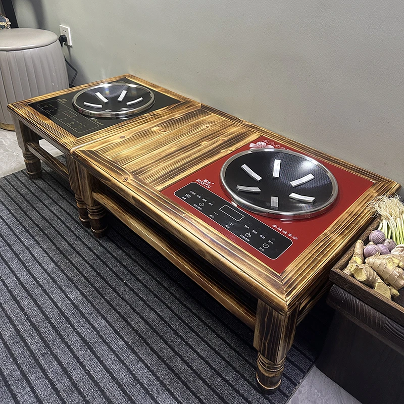 广西恭城油茶桌油茶灶打油茶工具剁茶复古简约茶道