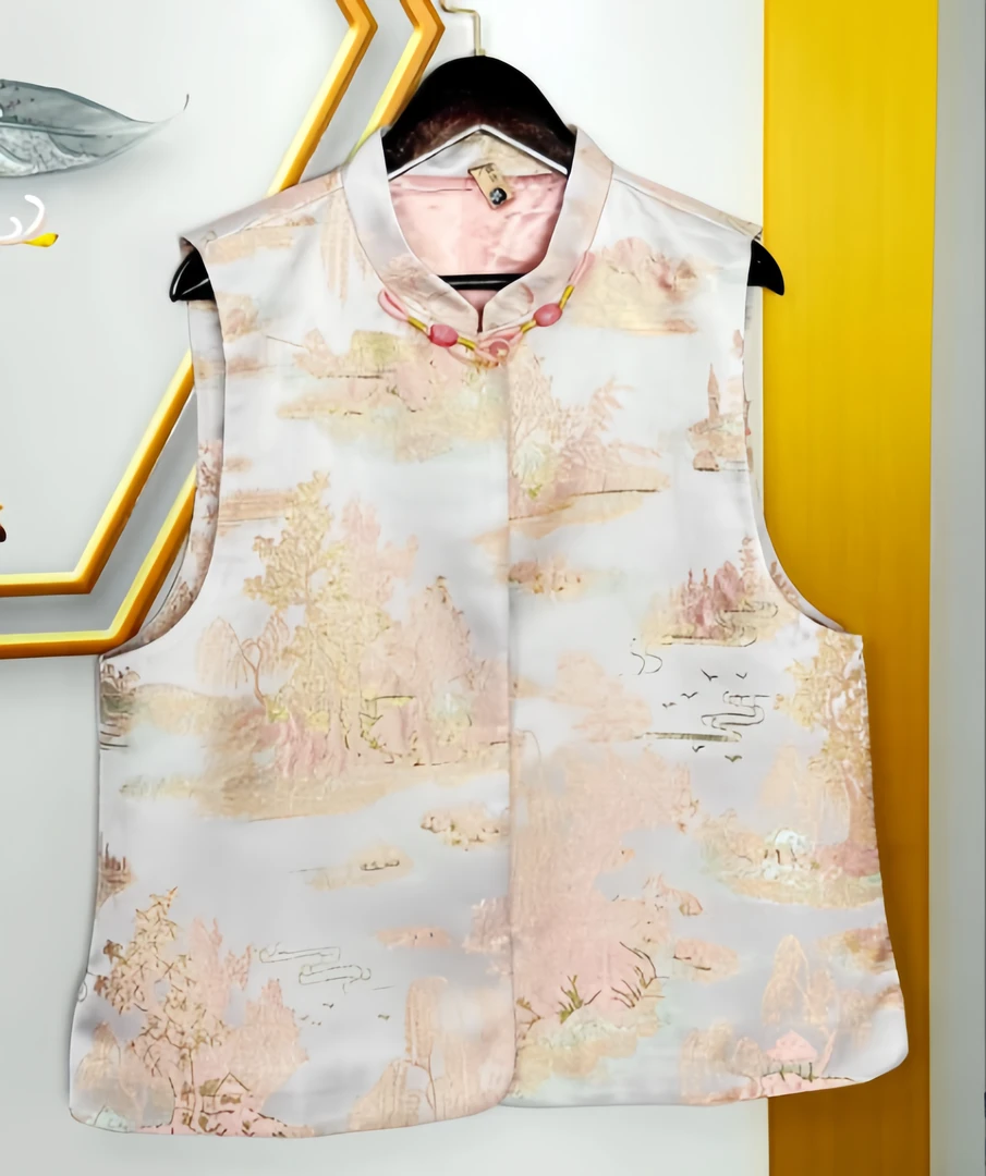 2024早秋款刺绣复古马甲温柔显瘦马宫廷风中式夹2024B0183-绵绵