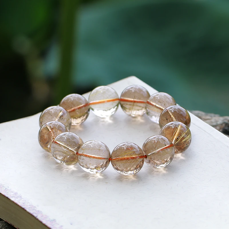 天然水晶手链发晶手串