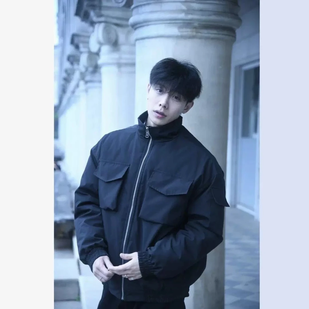 男士棉服冬季2024新款美式加厚多口袋工装夹克立领短款棉衣外套男