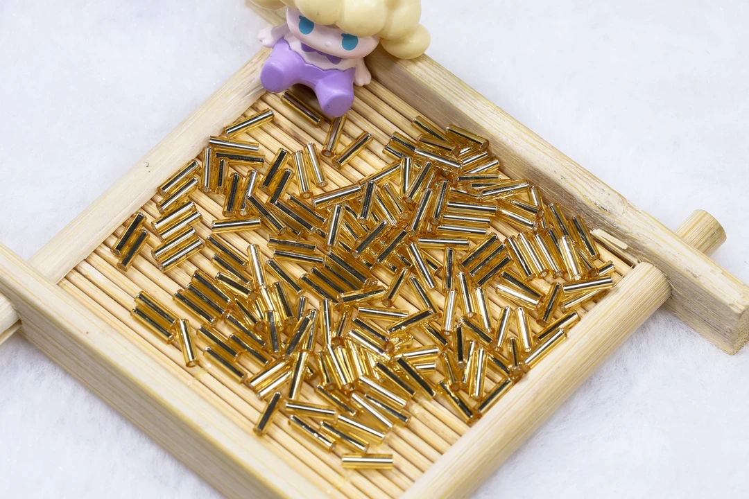 正品【金银管珠】超圆超优米珠手工diy串珠子专用卡4.5mm大小