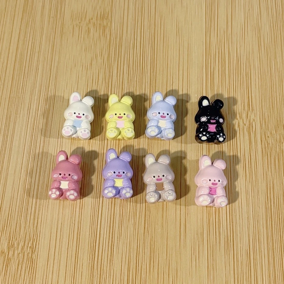 【曼曼甄选】合金重工坐姿兔 手机饰品配件diy精品定制