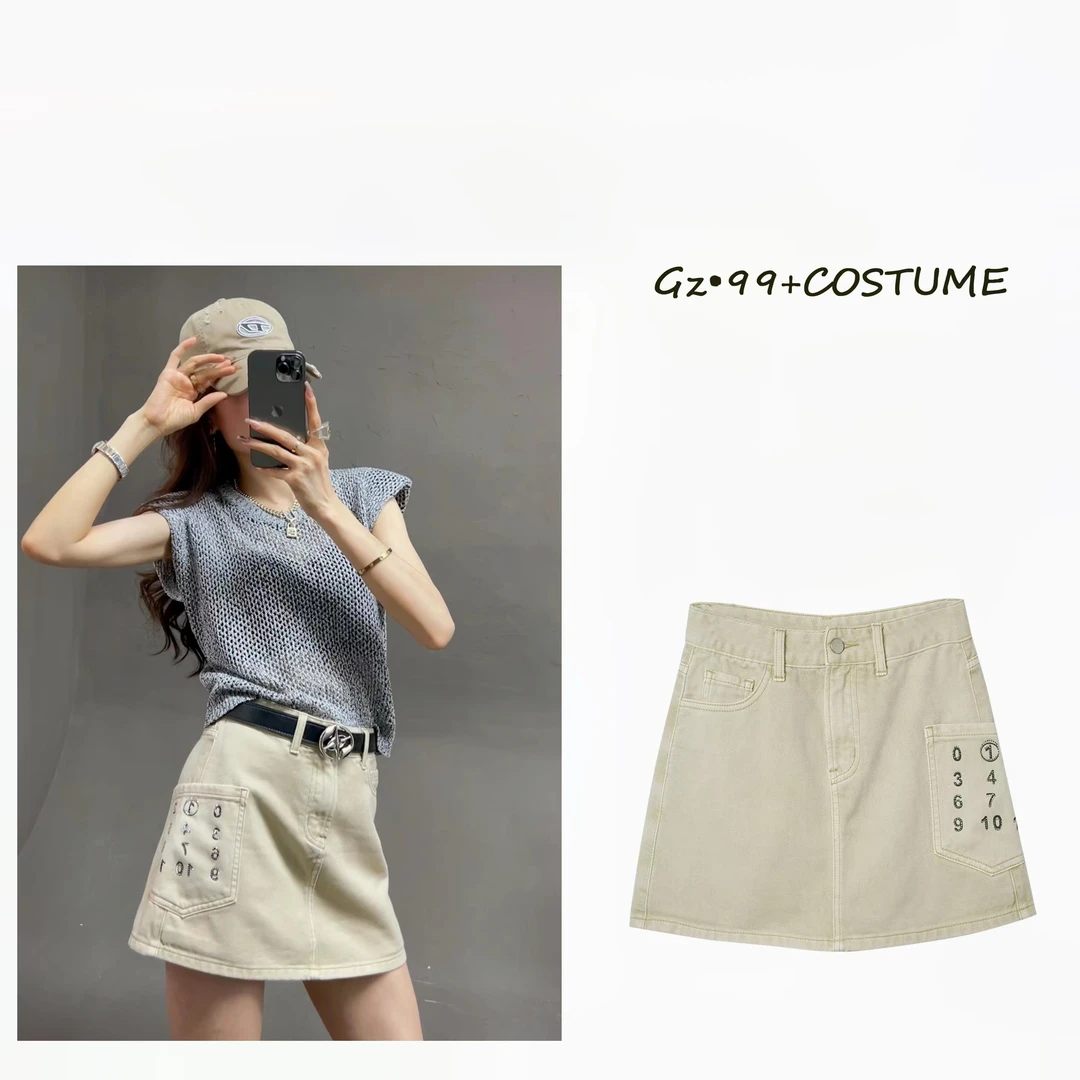 小九推荐〗美好前行 2023夏季新款时尚气质显高裙裤-K6687半身裙